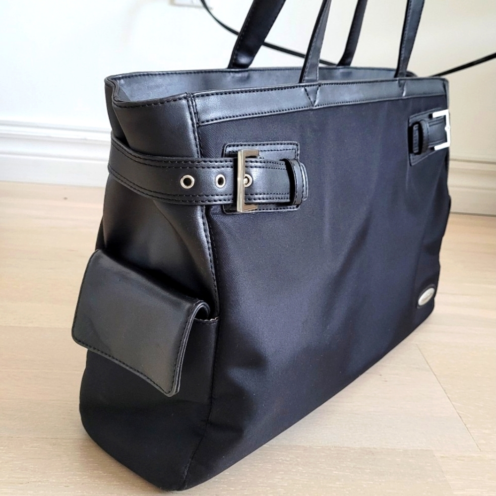 Samsonite Black Laptop Travel Baby Purse Briefcase Nylon Large Sturdy 😍 💕